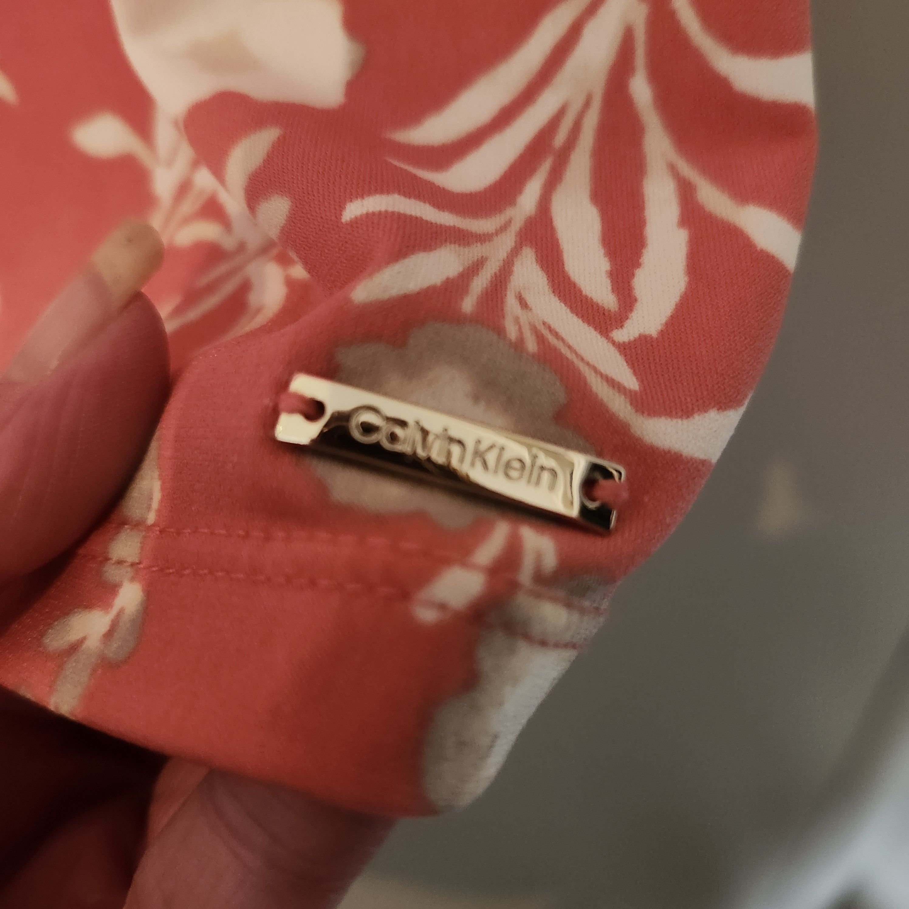 Calvin Klein Calvin Klein Women's Coral Floral Knit Blouse Top Size S Size S / US 4 / IT 40 - 3 Thumbnail