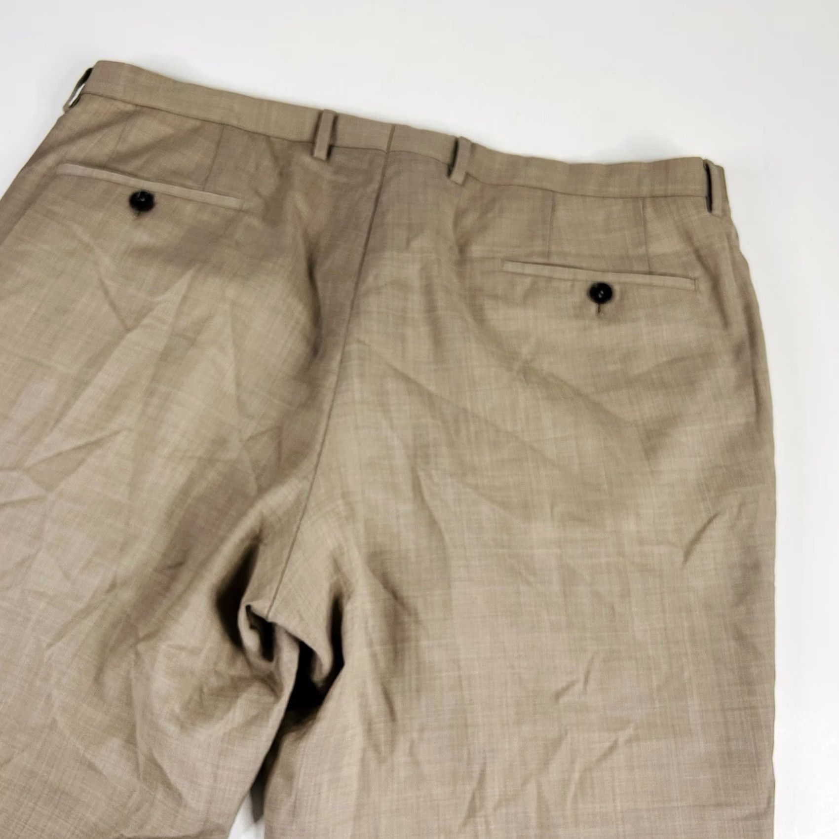 Hugo Boss Hugo Boss Dress Pants Beige Wool Flat Front Formal 40 x 31 Mens Regular Inseam 31 Boy? Size US 40 / EU 56 - 5 Thumbnail