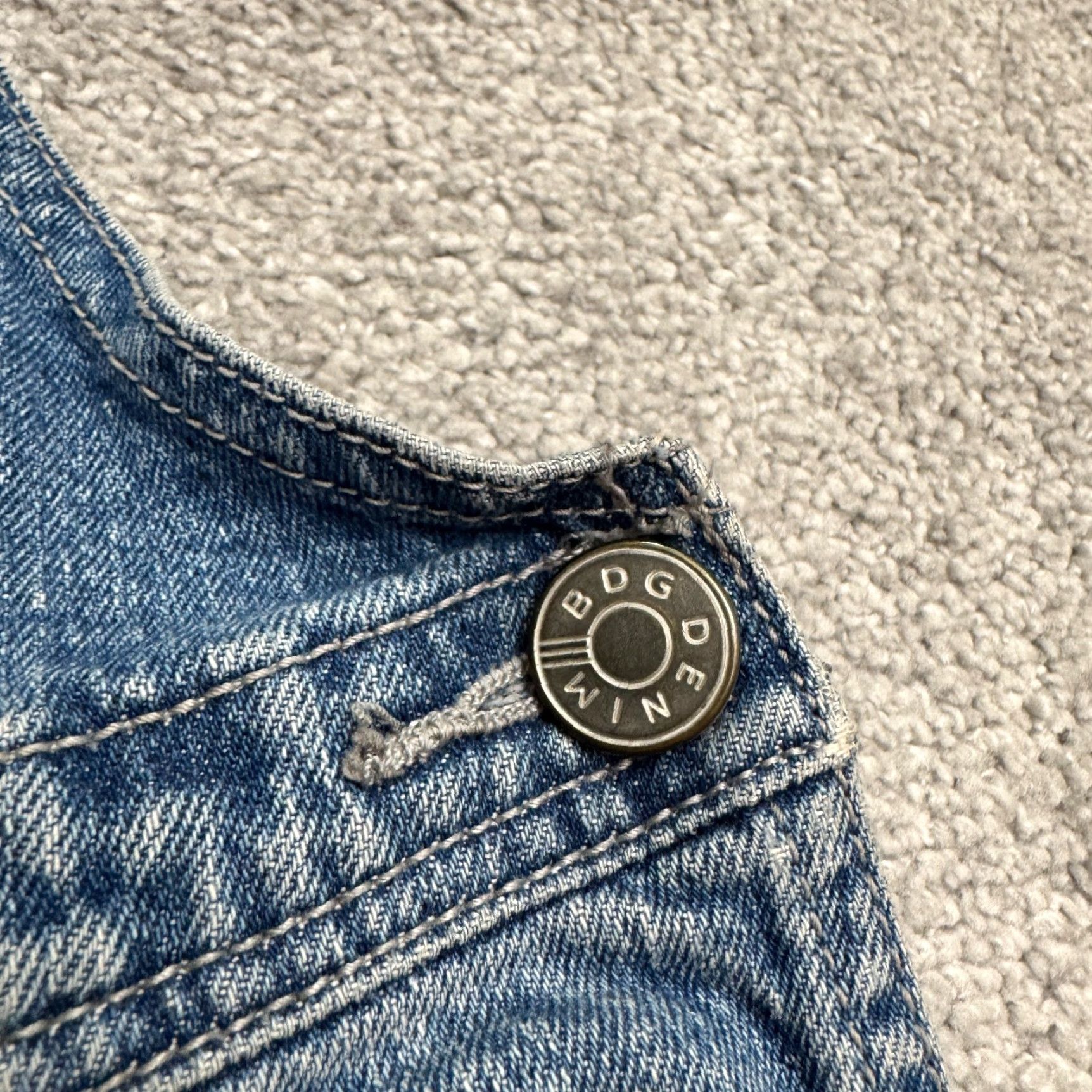 Vintage VINTAGE BDG Denim Overalls Jumper Womens 26 Blue Medium Wash Cotton Casual Size XXL / US 16-18 / IT 52-54 - 4 Thumbnail
