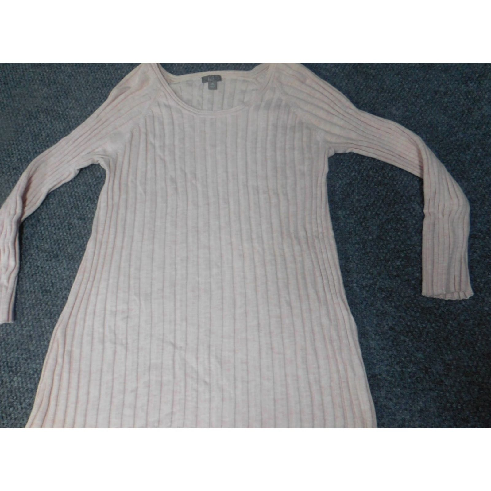 J. Jill J. Jill Womens Sweater Pullover Knit Crew Neck Raglan Long Sleeve Pink Petite Medium Regular Stretch Button Knit Winter Size M / US 6-8 / IT 42-44 - 3 Thumbnail