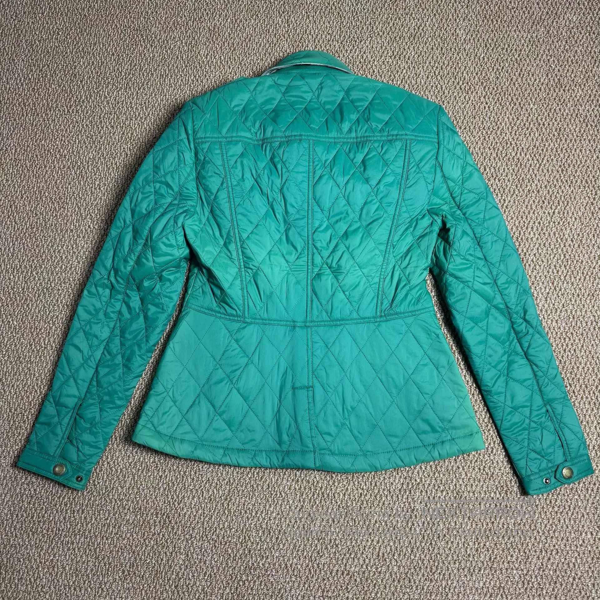 Burberry Burberry Green Classic Check Padded Coat. Size XS / US 0-2 / IT 36-38 - 2 Thumbnail