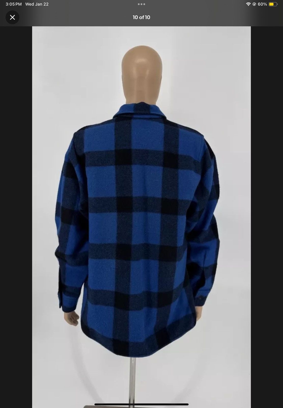 Filson Vintage 2000s Filson Flannel Shirt Blue Black Men’s Size L Size US L / EU 52-54 / 3 - 2 Thumbnail