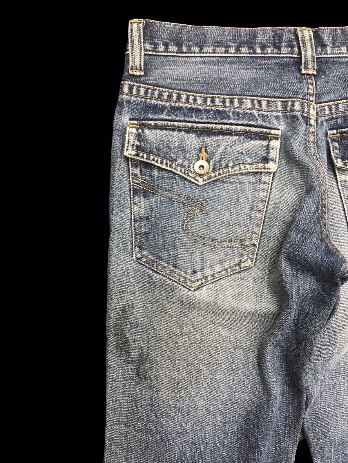 Japanese Brand 💥FLARE💥semanticdesign Japan Sick Flare Distrsed Denim F198 Size US 32 / EU 48 - 16 Thumbnail
