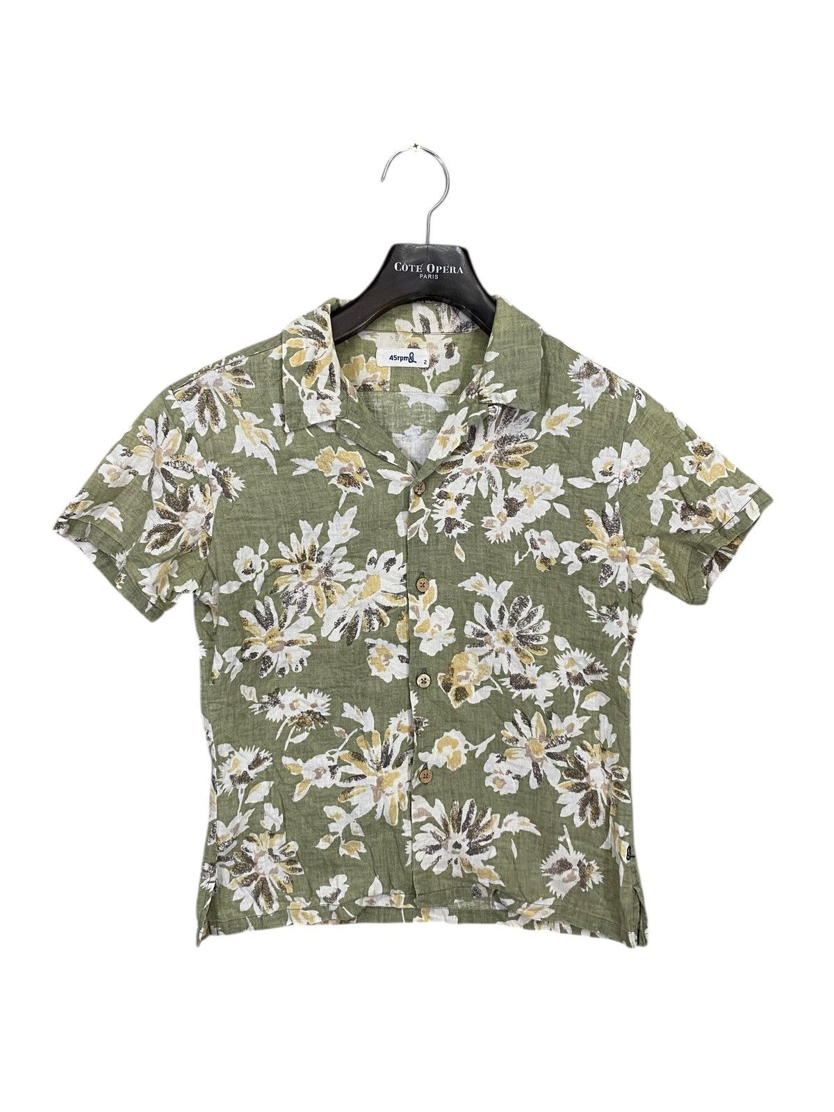 45rpm × Japanese Brand Vintage 45rpm floral crop hawaiian shirt button ups Size S / US 4 / IT 40 - 1 Thumbnail