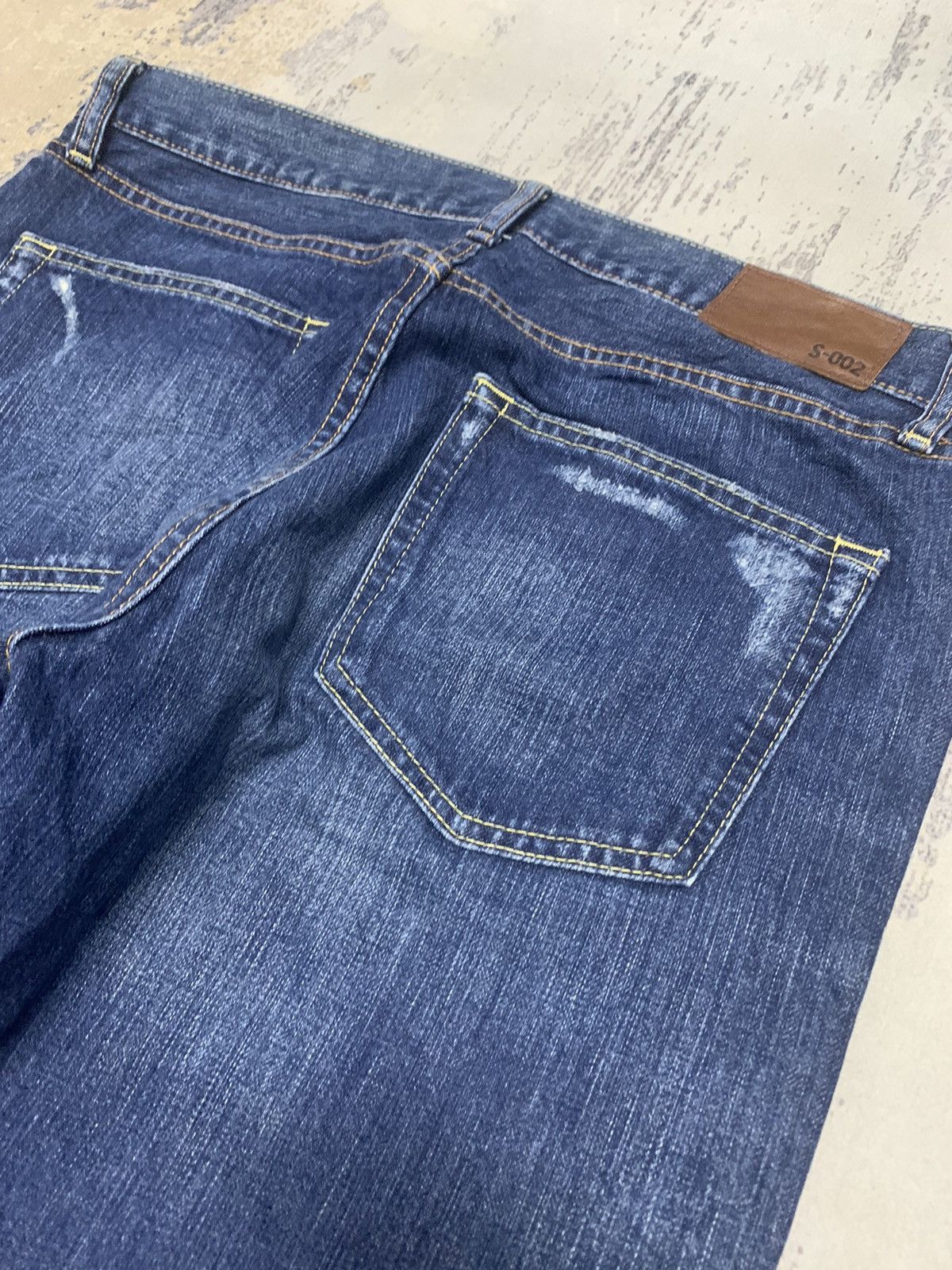 Japanese Brand Japanese Brand Distressed Blue Denim Straight Leg Jeans Size US 33 - 15 Thumbnail