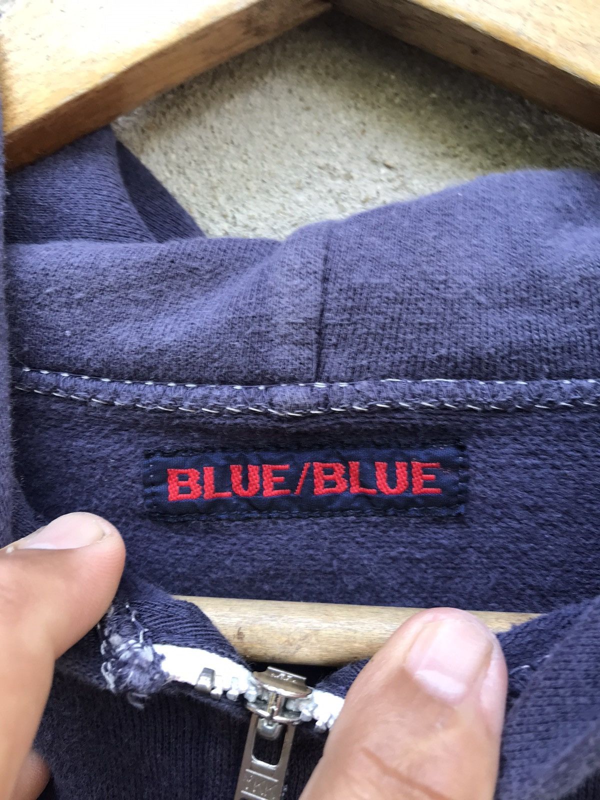 Blue Blue Japan VINTAGE BLUE BLUE JAPAN INDIGO INSPIRED KAPITAL HOODIE Size US S / EU 44-46 / 1 - 4 Thumbnail