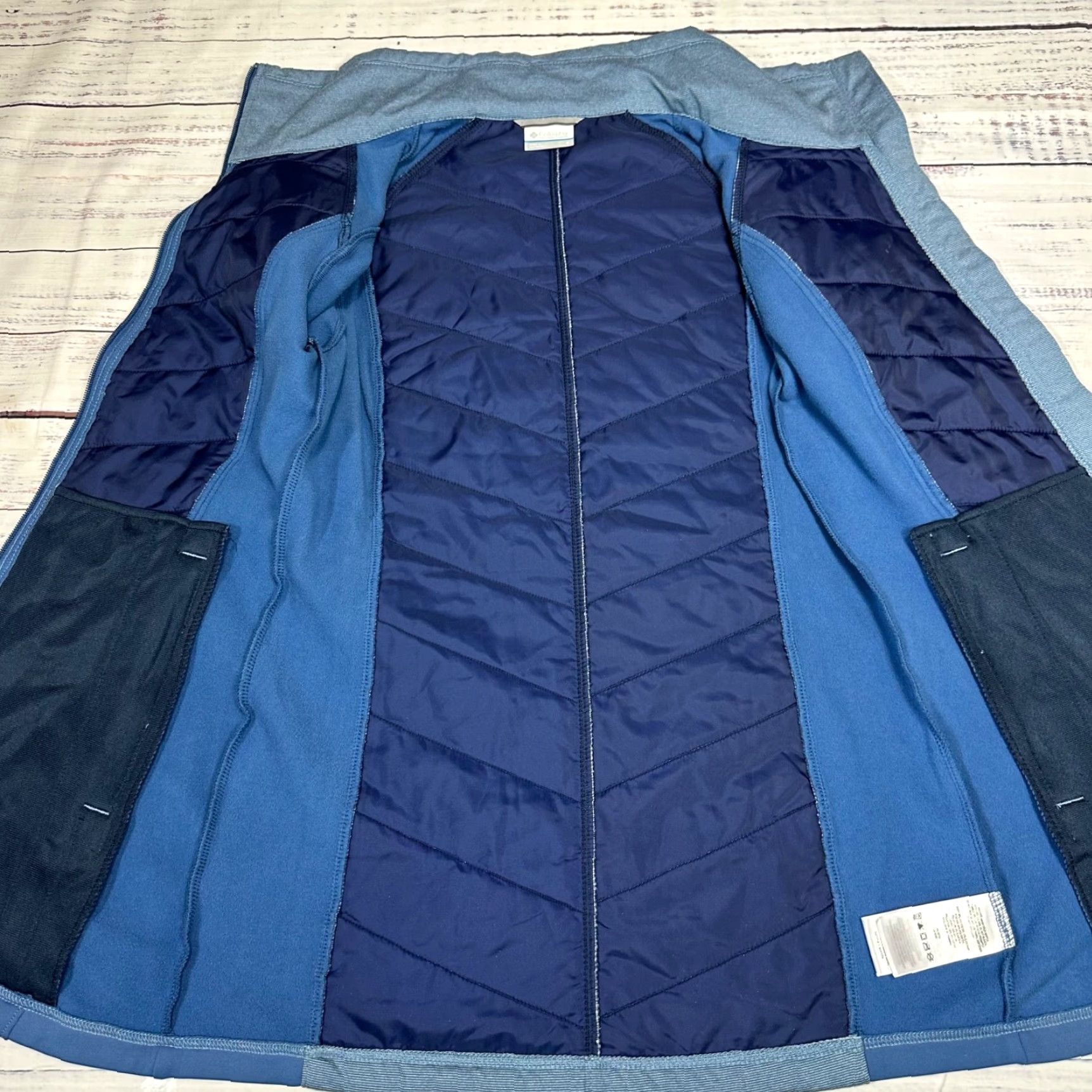Vintage Columbia Women’s Full Zip Knit Jacket Size S Blue Pockets Mock Neck Long Slv Jacket Size S / US 4 / IT 40 - 5 Thumbnail