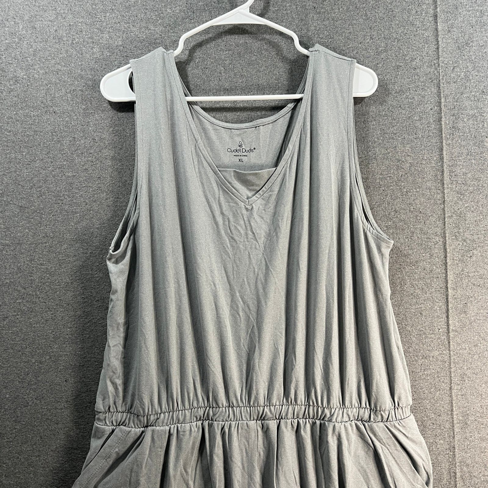 Other Cuddl Duds Flexwear Romper Tank Dress Lt Grey Size XL / US 12-14 / IT 48-50 - 4 Thumbnail