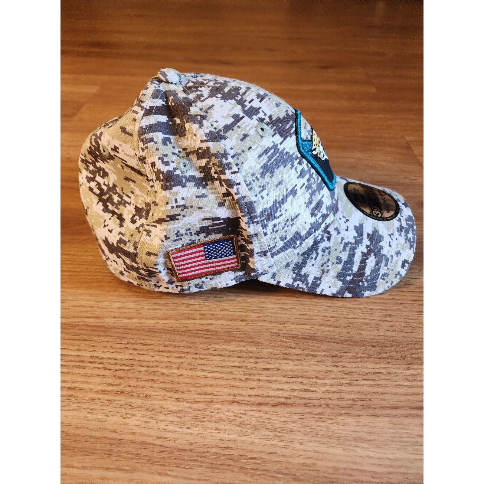 New Era Jacksonville Jaguars New Era 39THIRTY Hat Camo Fitted M/L Size ONE SIZE - 3 Thumbnail