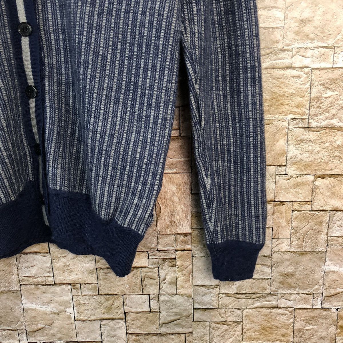 Japanese Brand Double Bleu Blue Cardigan Knitwear #A1072 Size S / US 4 / IT 40 - 8 Thumbnail