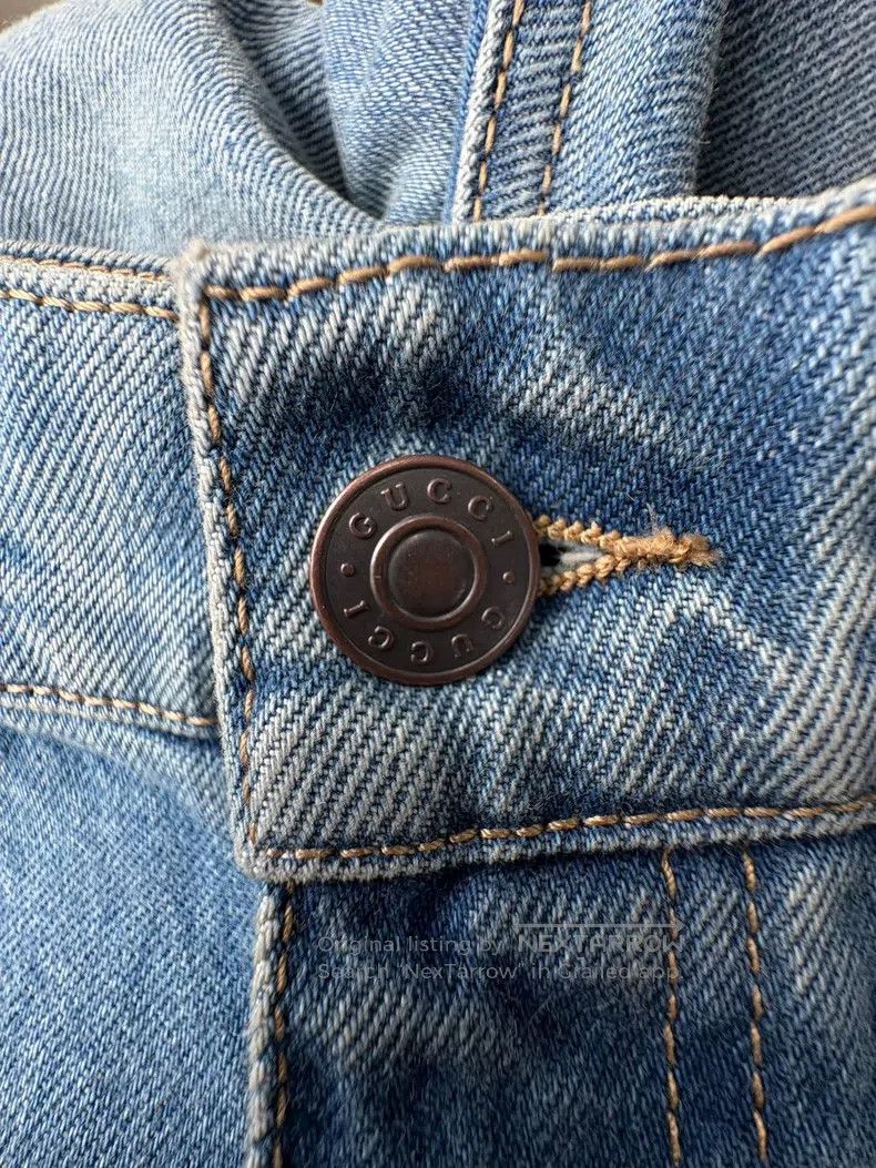 Gucci Gucci Make old washed blue jeans Size 23" - 7 Thumbnail