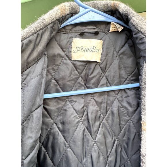 St. Johns Bay × Vintage VTG St. John’s Bay Quilted Wool Blend Plaid Jacket MT/M Size US M / EU 48-50 / 2 - 5 Thumbnail