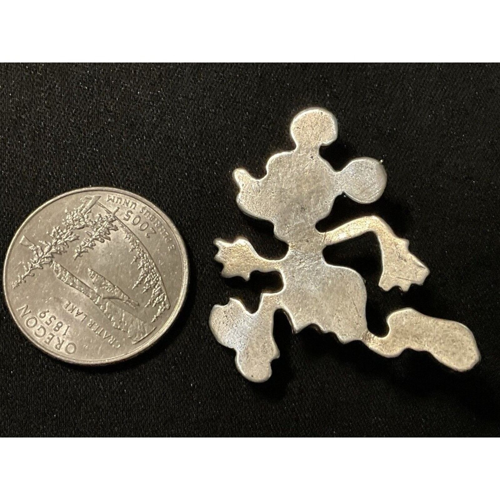 Disney 925 Sterling Silver Disney Mickey Mouse Vintage Brooch Size ONE SIZE - 3 Thumbnail