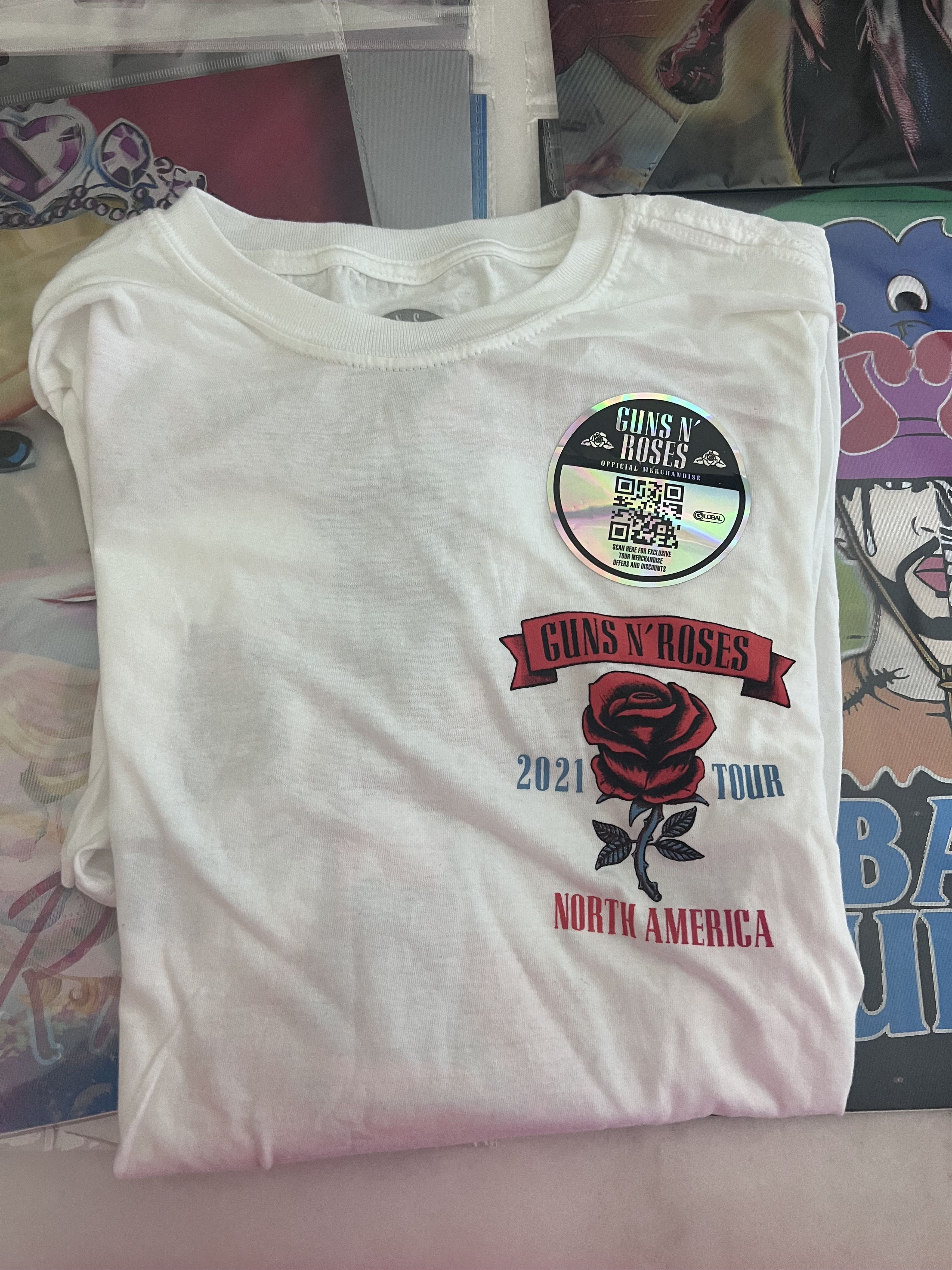 Guns N' Roses Gun’s N Roses North America Tour 2021 White Men’s Sz Small Size US S / EU 44-46 / 1 - 1 Thumbnail