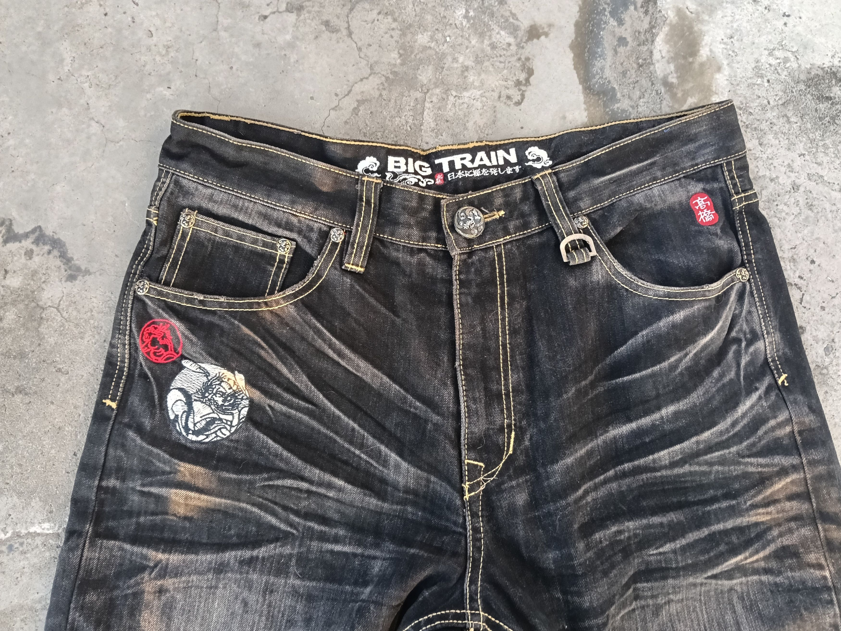 Japanese Brand Osaka Big Train Embroidered Denim Size US 34 / EU 50 - 3 Thumbnail