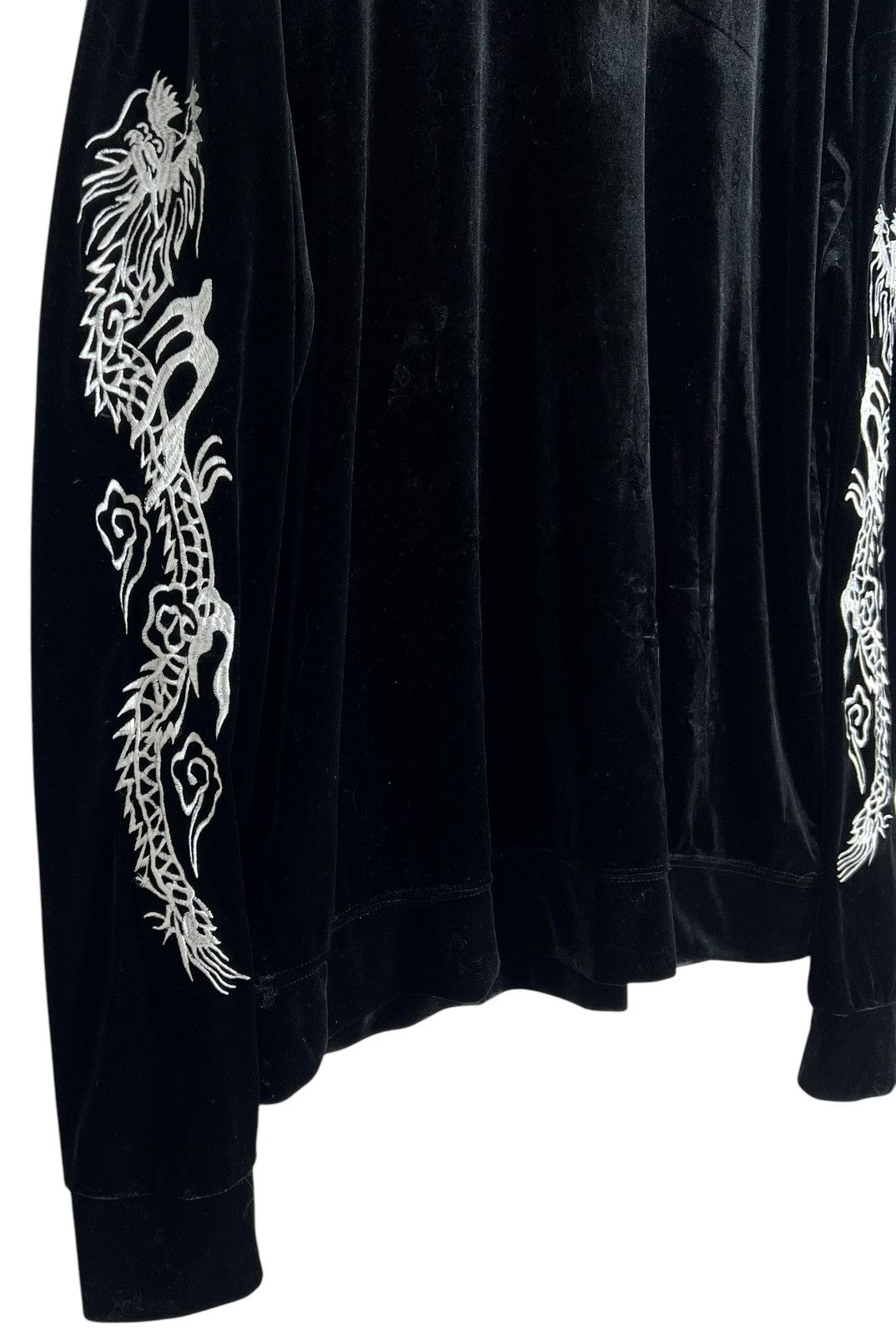 Japanese Brand Vintage Dragon Sukajan Velvet Long Sleeve Size US M / EU 48-50 / 2 - 6 Thumbnail