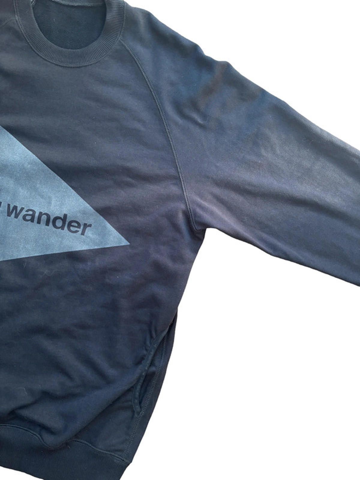 And Wander and wander Logo Crewneck Sweatshirt Black M L Size US L / EU 52-54 / 3 - 3 Thumbnail