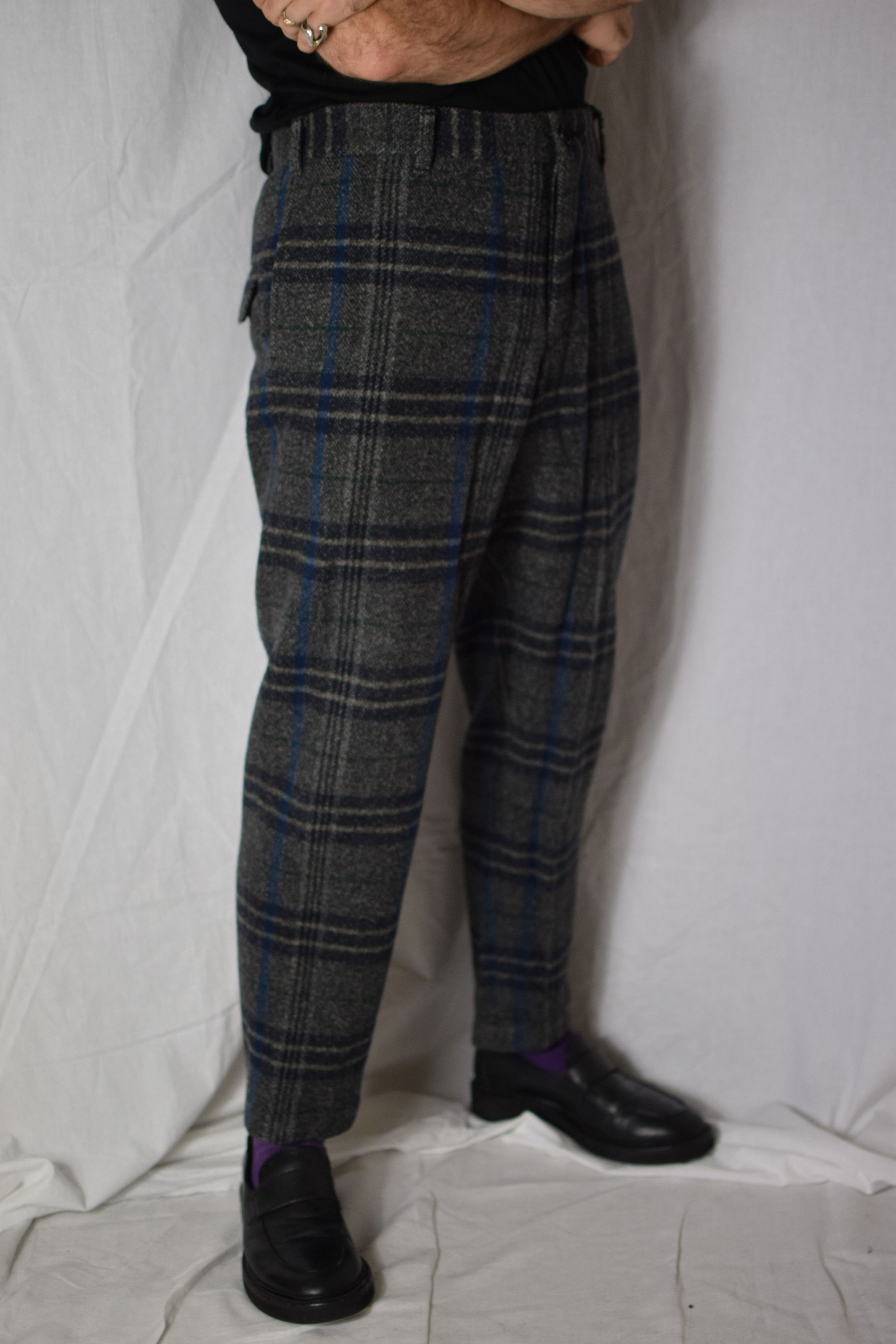 image of Yohji Yamamoto YYPH Aw12 Check Pants - Hd-P35-129, Men's (Size 30)