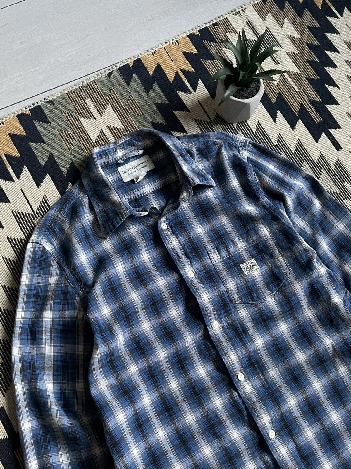 Denim & Supply Ralph Lauren × Polo Ralph Lauren × Vintage Vintage Denim & Supply Ralph Lauren Flannel Shirt Size US M / EU 48-50 / 2 - 4 Thumbnail