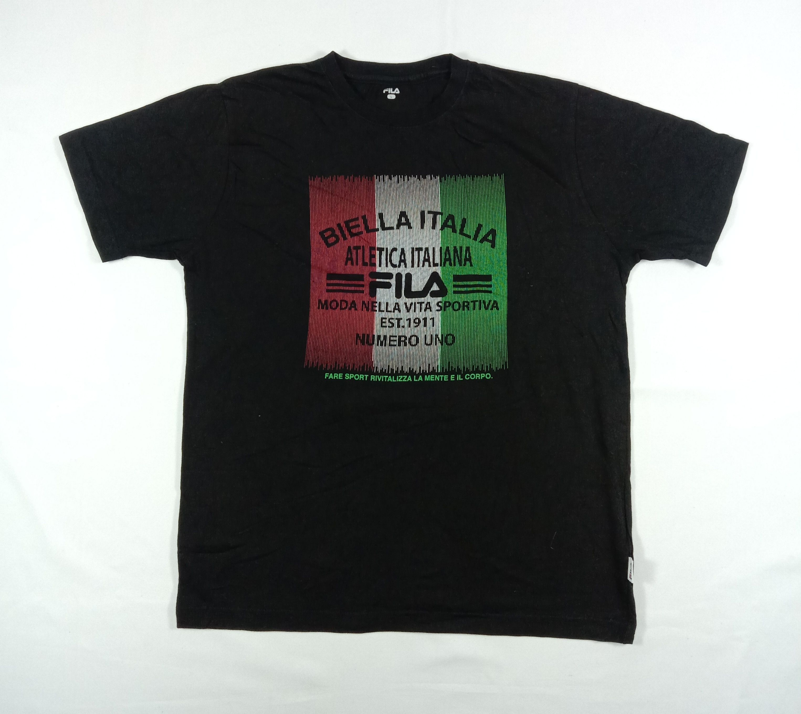 Fila Fila Biella Italia T Shirt Size US L / EU 52-54 / 3 - 1 Thumbnail