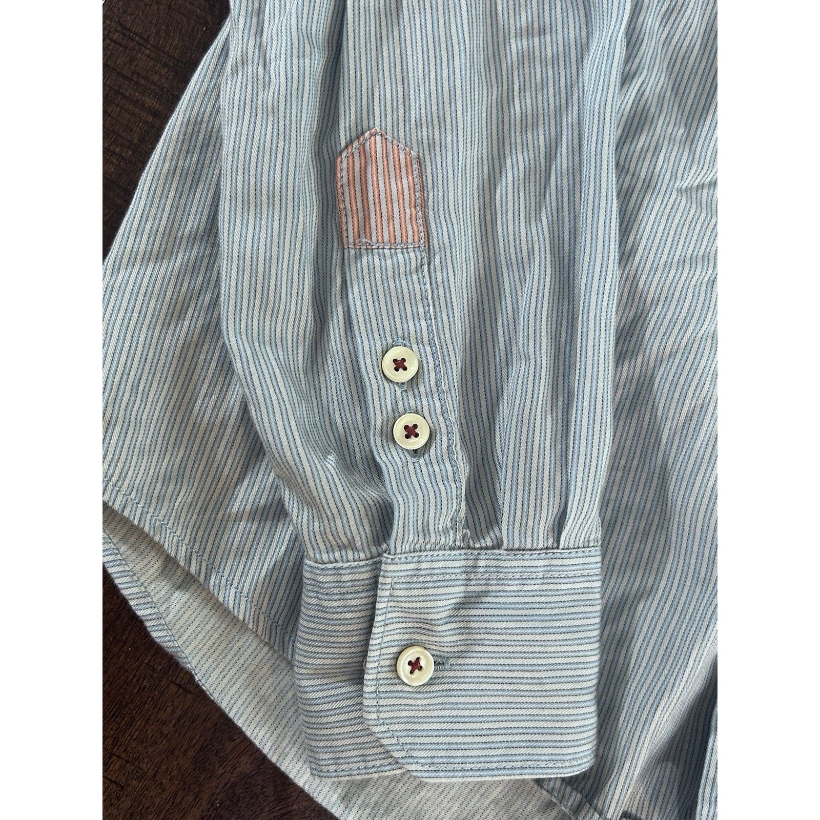 Tommy Bahama tommy bahama button down shirt Medium Blue White Stripe Size US M / EU 48-50 / 2 - 7 Thumbnail