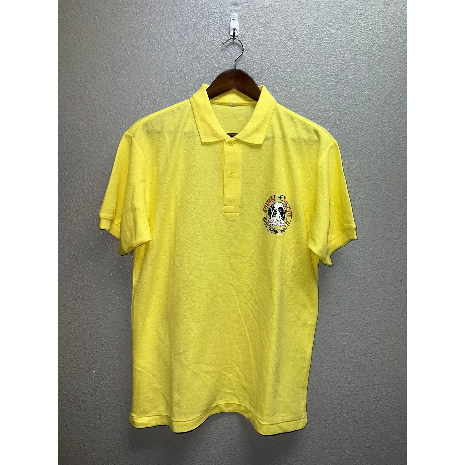 Vintage Vintage Animal Rescue Shirt Polo Kobe Japan 1996 Rare 90s M Size US M / EU 48-50 / 2 - 1 Thumbnail