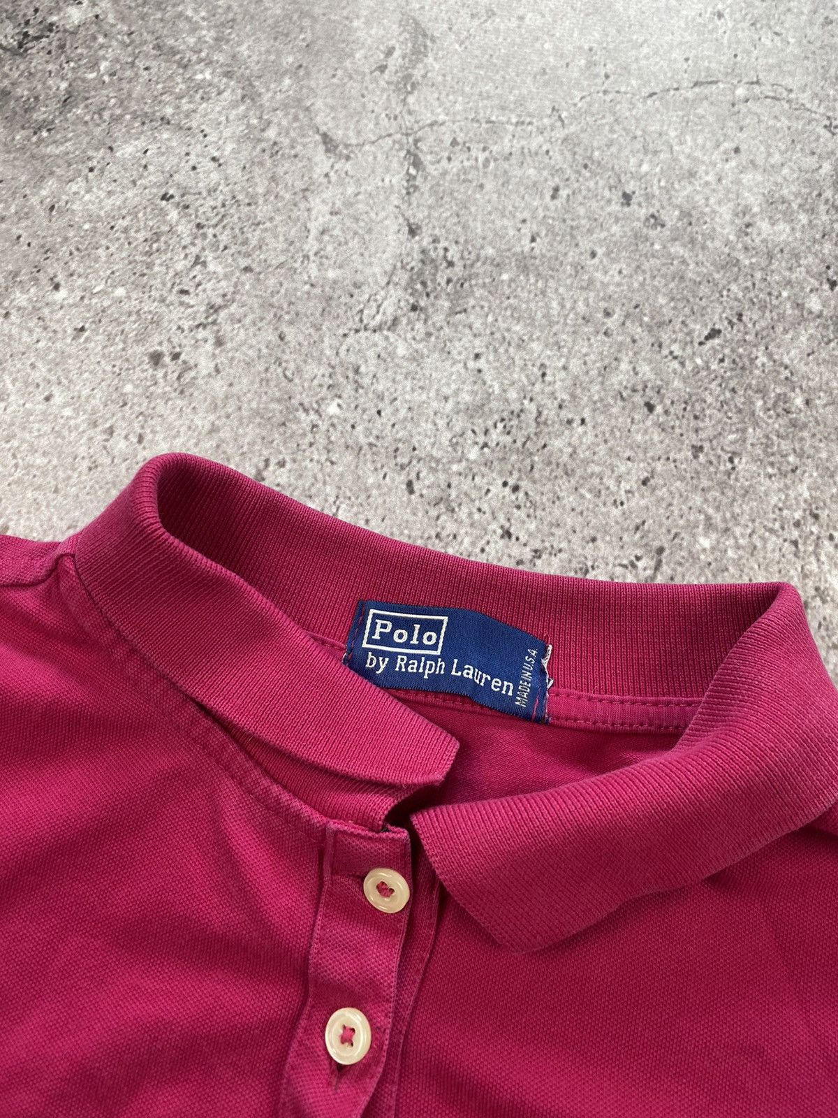 Polo Ralph Lauren × Vintage Polo Ralph Lauren Polo T-Shirt Pink Chief Keef Style Size L / US 10 / IT 46 - 3 Thumbnail