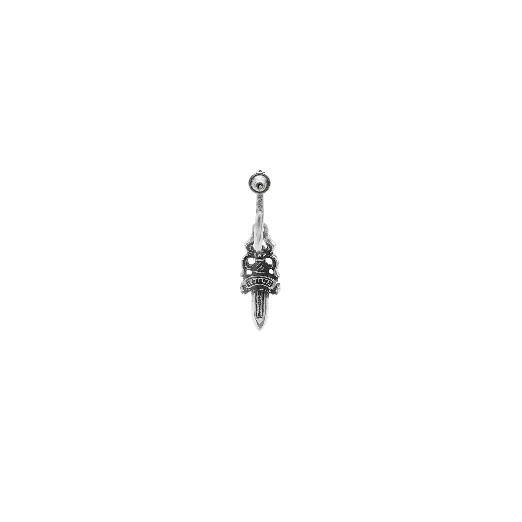 Chrome Hearts Chrome Hearts Silver Dagger Drop Earring Hoop Size ONE SIZE - 3 Thumbnail