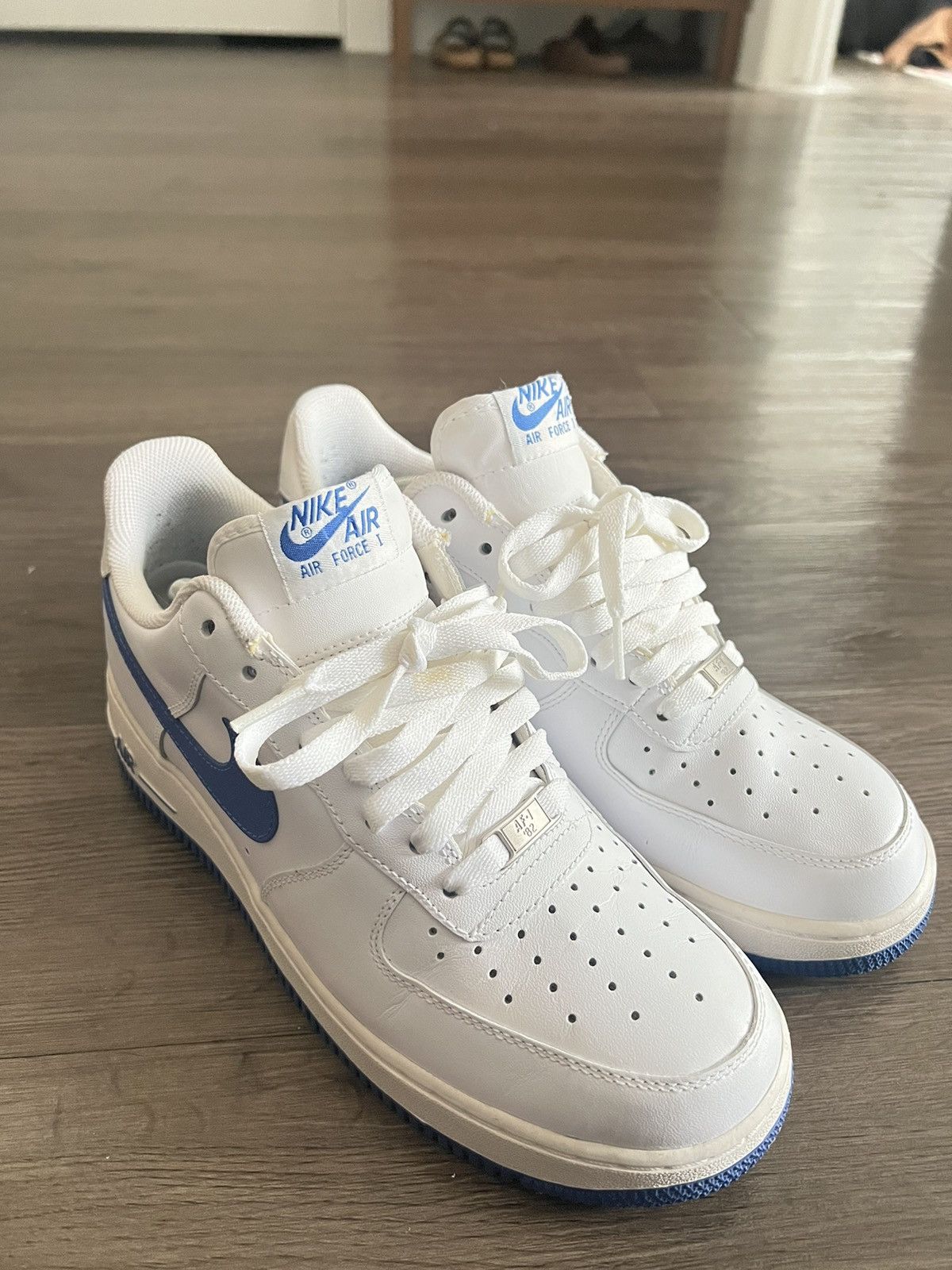 Nike Nike Air Force 1 ‘07 White / Royal Size 9.5 Size US 9.5 / EU 42-43 - 5 Thumbnail
