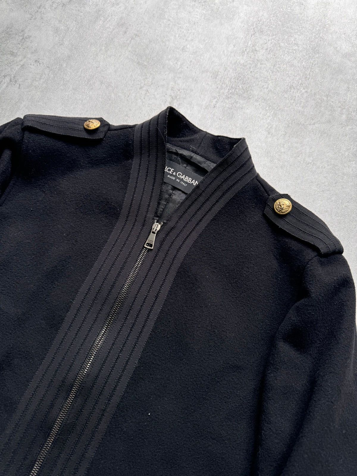Dolce & Gabbana 2010’s Dolce & Gabbana Black Sailor Jacket Size M / US 6-8 / IT 42-44 - 2 Thumbnail