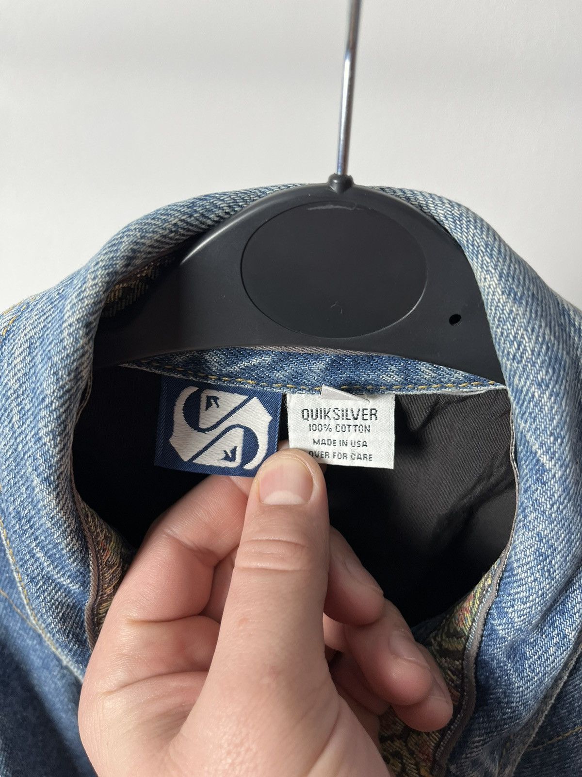 Quiksilver × Vintage Vintage Made in USA Quiksilver Denim Jeans Jacket Size US M / EU 48-50 / 2 - 4 Thumbnail