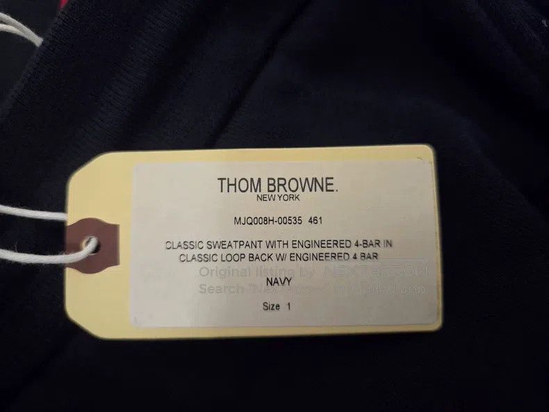 Thom Browne Thom Browne size1 Drawstring Knit Navy Sweatpants Size US 28 / EU 44 - 3 Thumbnail
