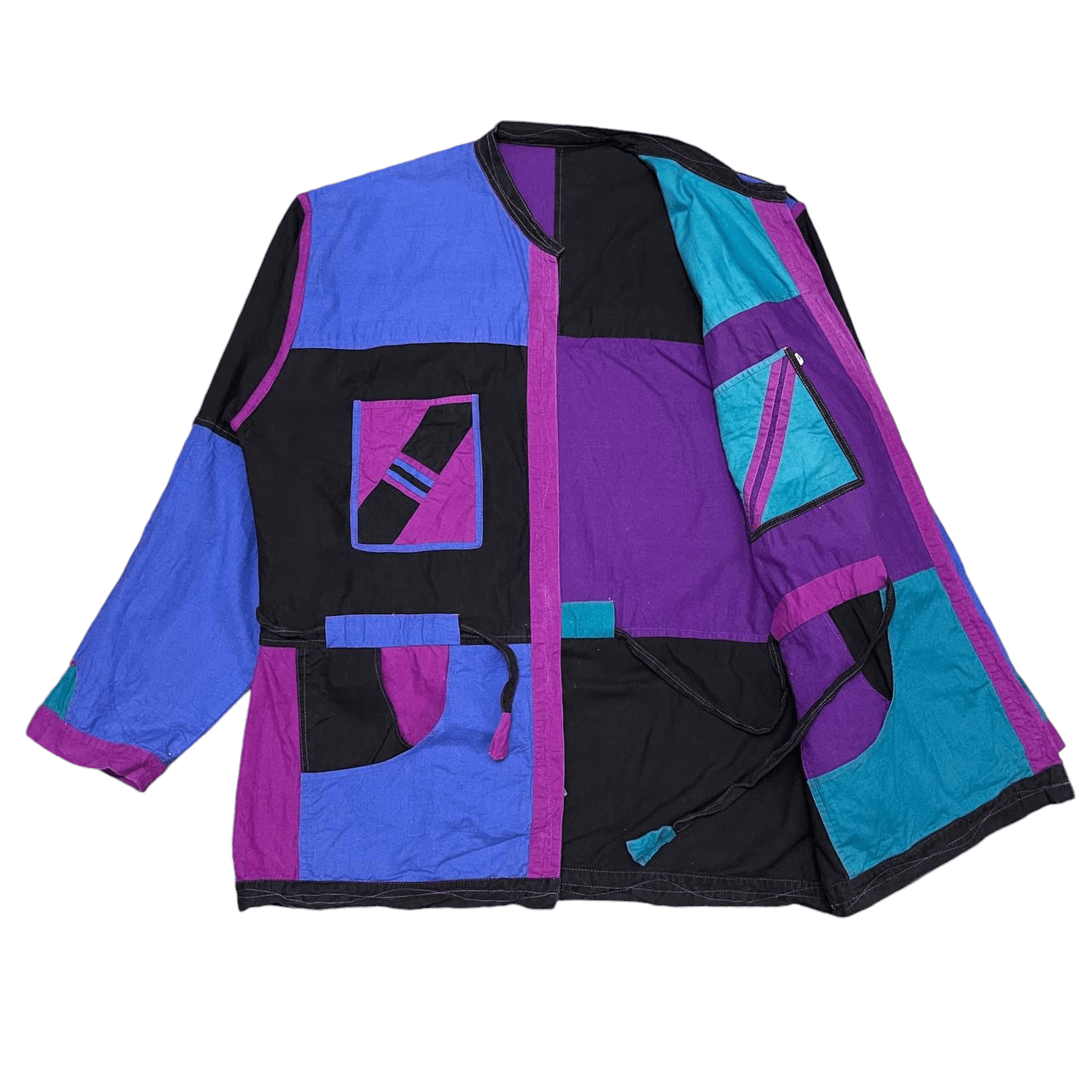 Vintage Issey Miyake Inspired Multicolor Reversible Jacket