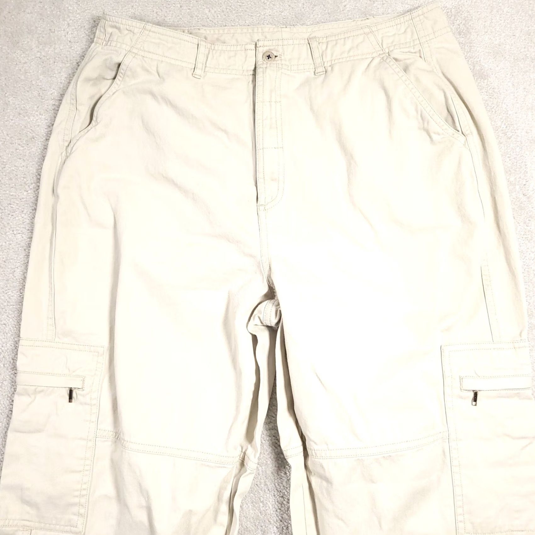 Vintage VINTAGE White Stag Cargi Pants Womens 16 Khaki High Rise Casual Outdoor Workwear Size 38" / US 16 / IT 52 - 3 Thumbnail