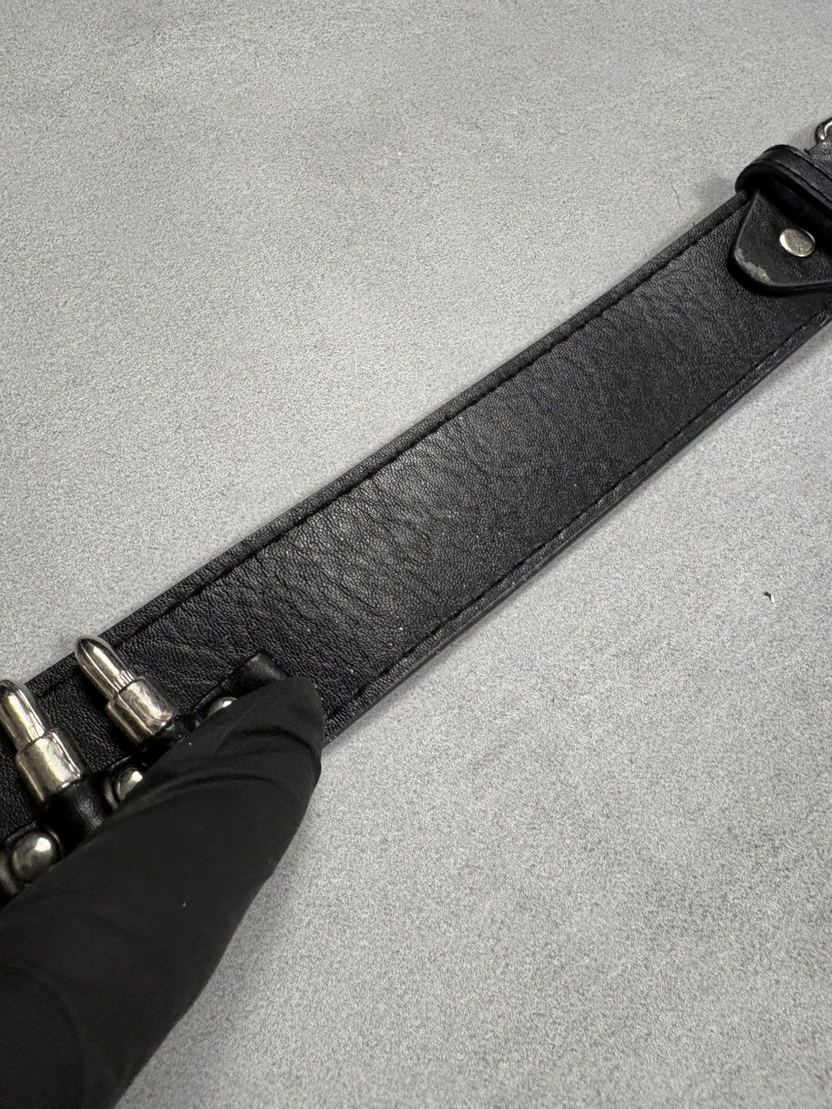Vintage Retro Punk Belt Bullet Belt Y2K Streetwear Grunge Leather Size ONE SIZE - 6 Thumbnail