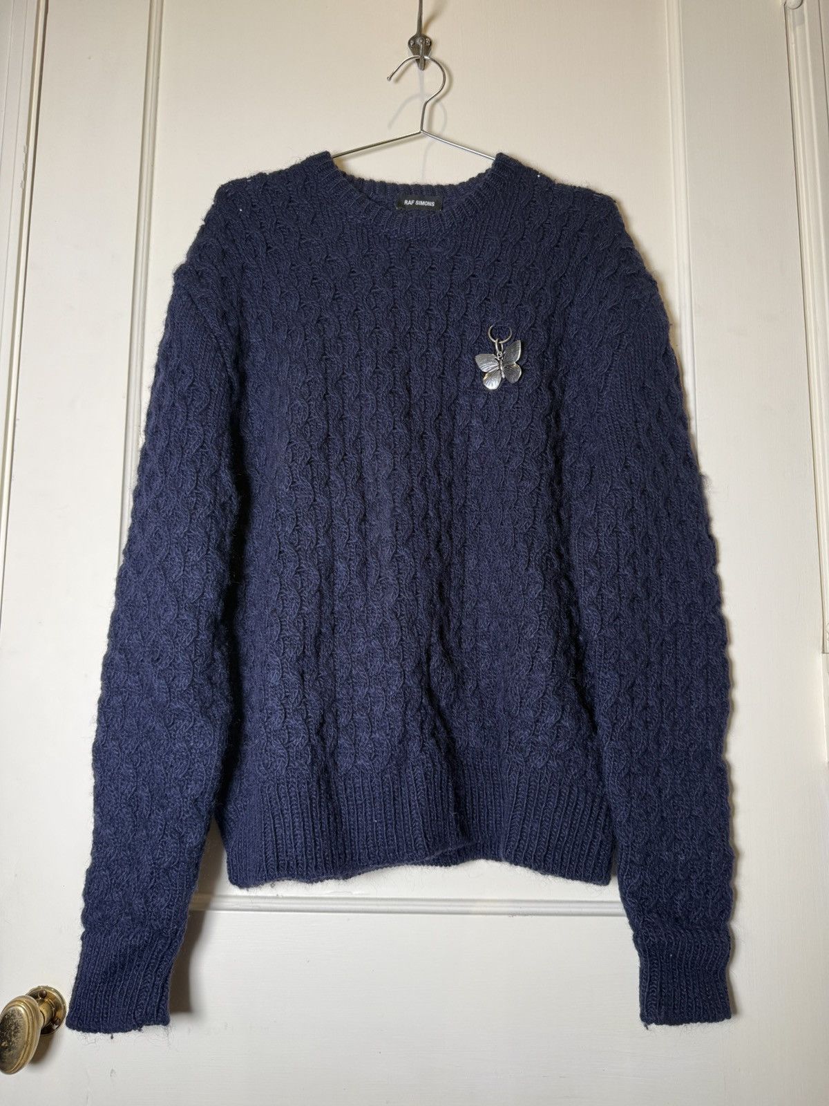 Raf Simons Raf Simons Butterfly Charm Knit Sweater AW19 Size US S / EU 44-46 / 1 - 1 Thumbnail