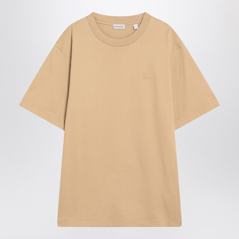 Burberry Burberry Beige Short-Sleeved T-Shirt With Ekd Print