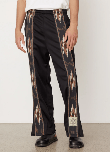 Kapital KAPITAL smooth jersey KOCHI & ZEPHYR track pants new black Size US 34 / EU 50 - 2 Thumbnail