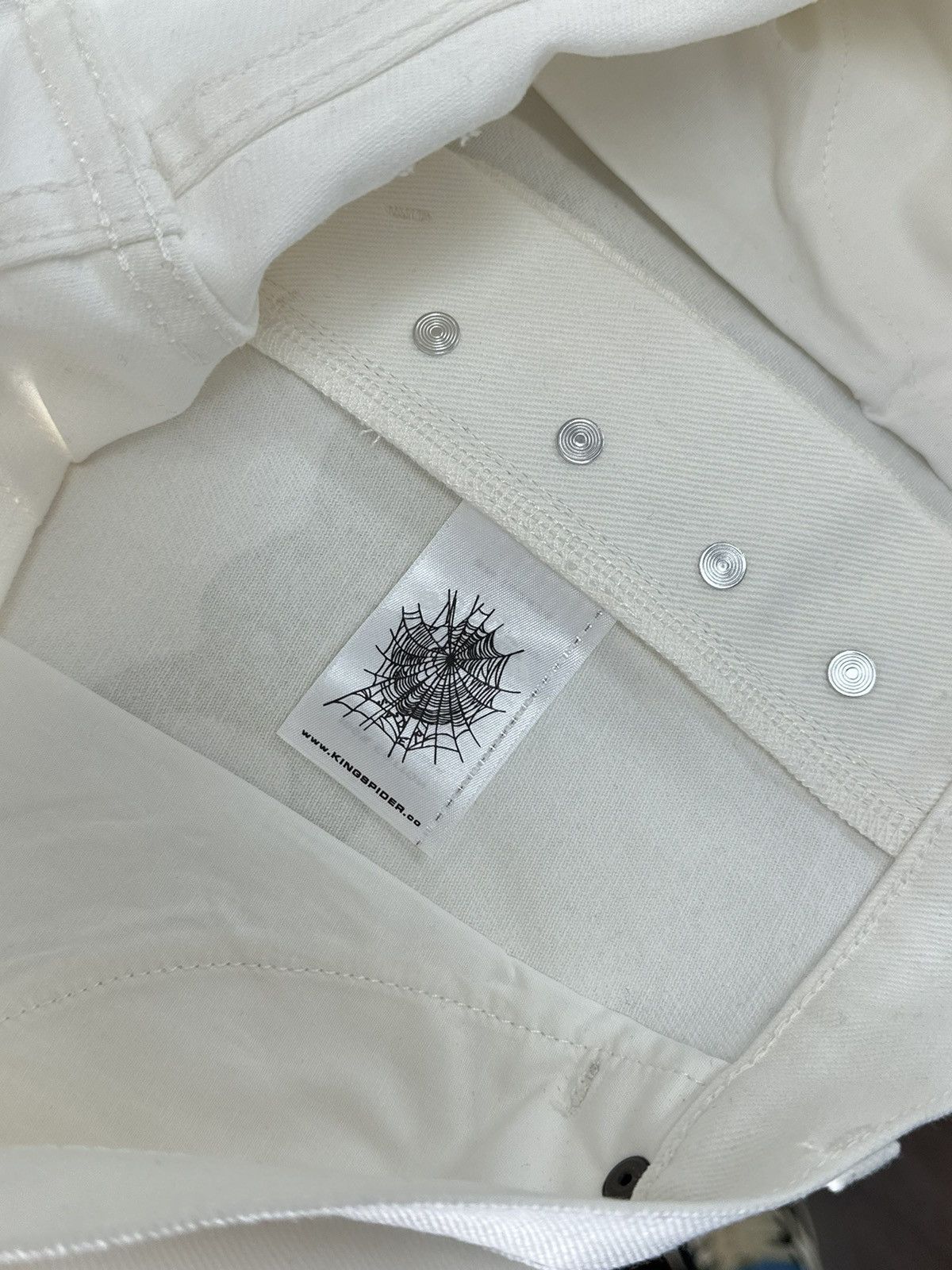 Sp5der Sp5der V3 Logo Denim Short White Size US 30 / EU 46 - 3 Thumbnail