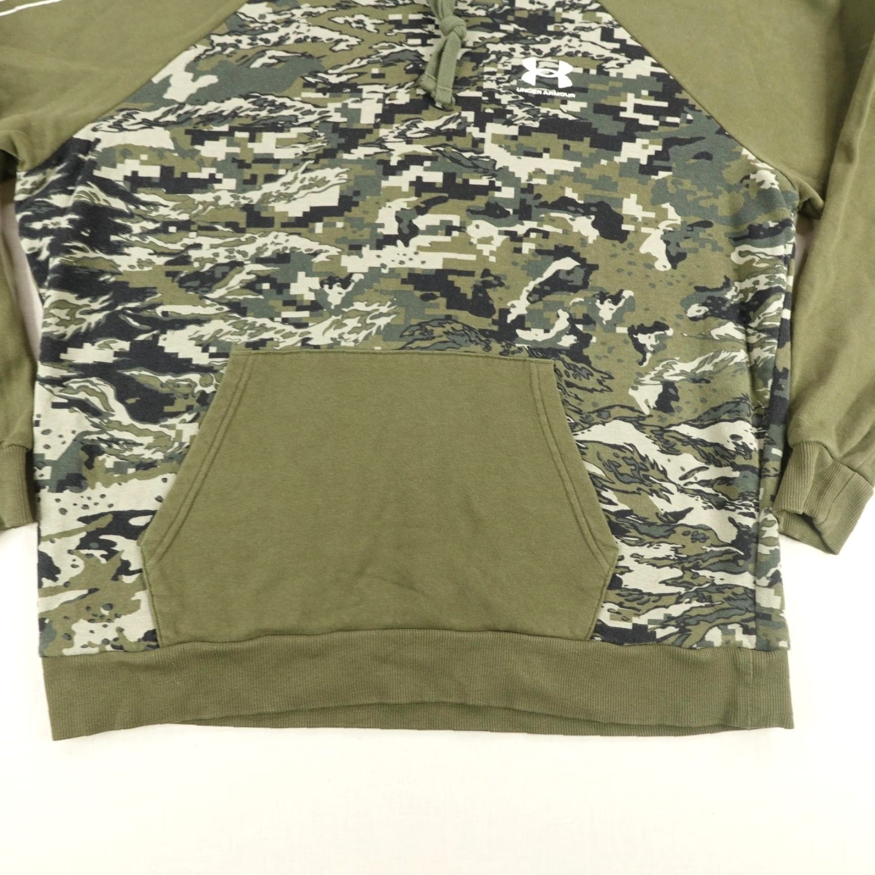Under Armour Under Armour Hoodie Mens XL Green Camo Pullover Loose Fit Fleece Sweatshirt Size US XL / EU 56 / 4 - 4 Thumbnail