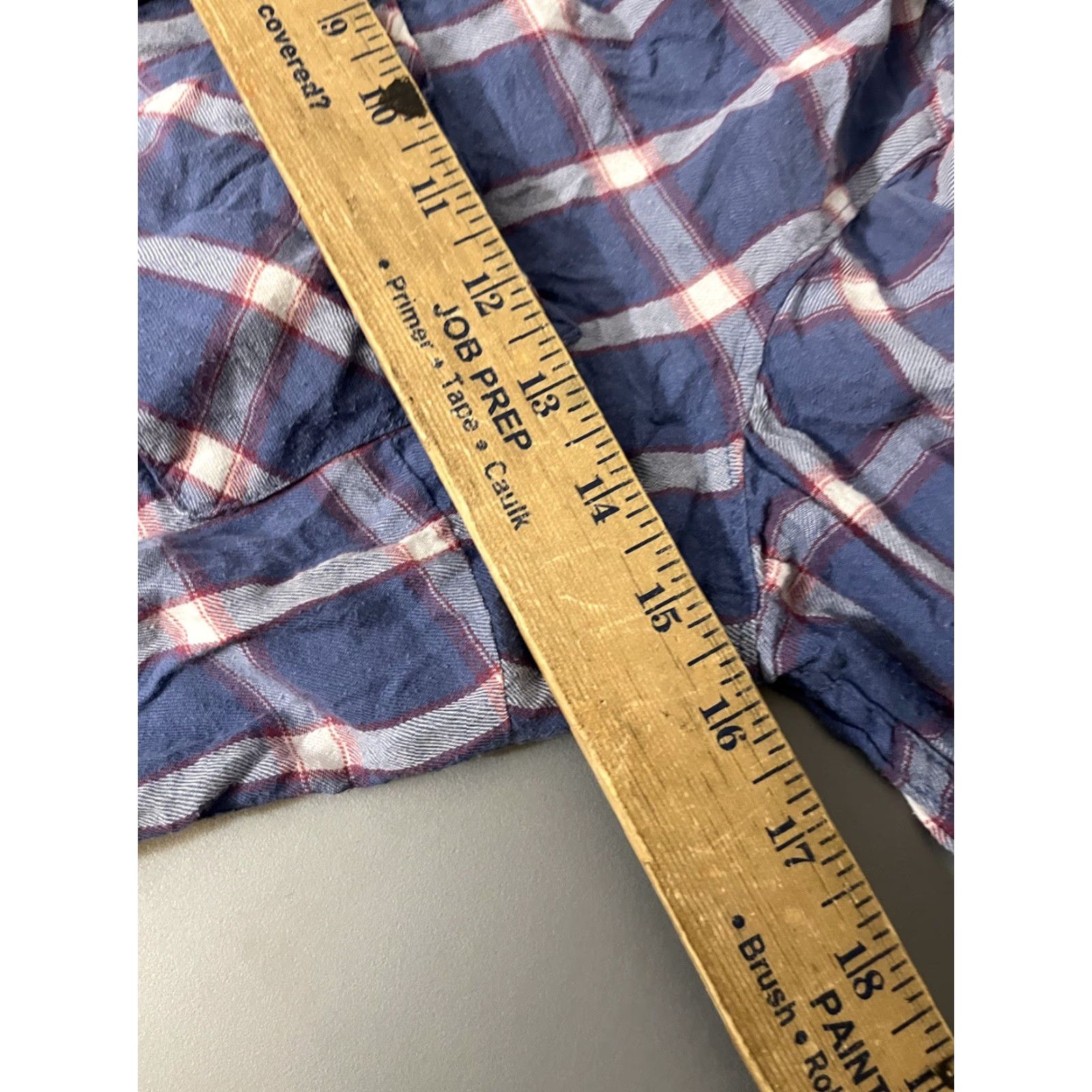 Vintage Columbia Button-Up Shirt Womens Medium Plaid Blue 100% Cotton Lightweight Casual Workwear Pockets Size M / US 6-8 / IT 42-44 - 6 Thumbnail