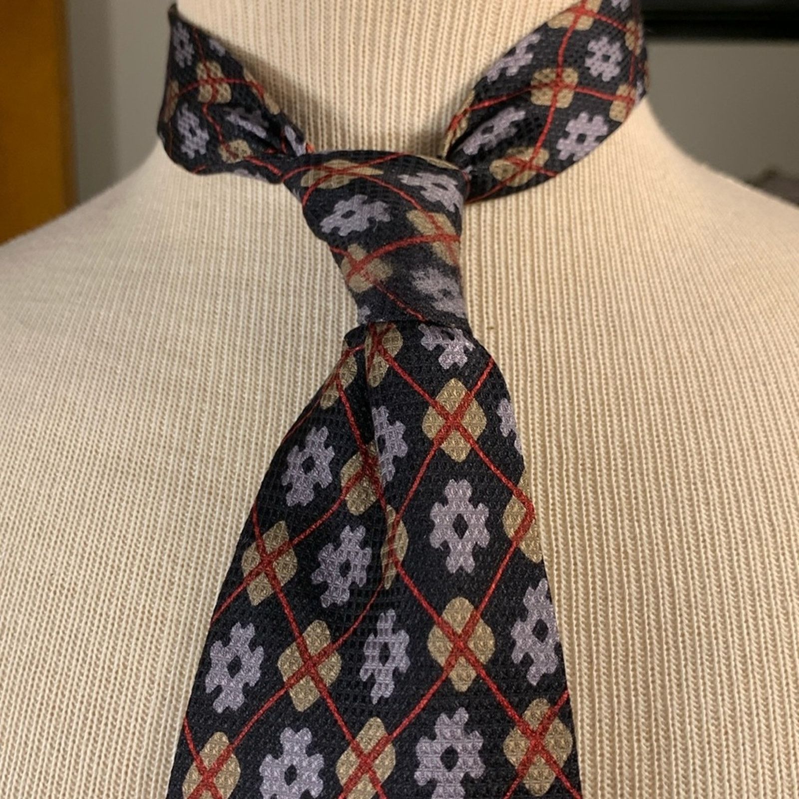 Krizia Krizia Krizia Uomo italian printed silk necktie Size ONE SIZE - 1 Thumbnail