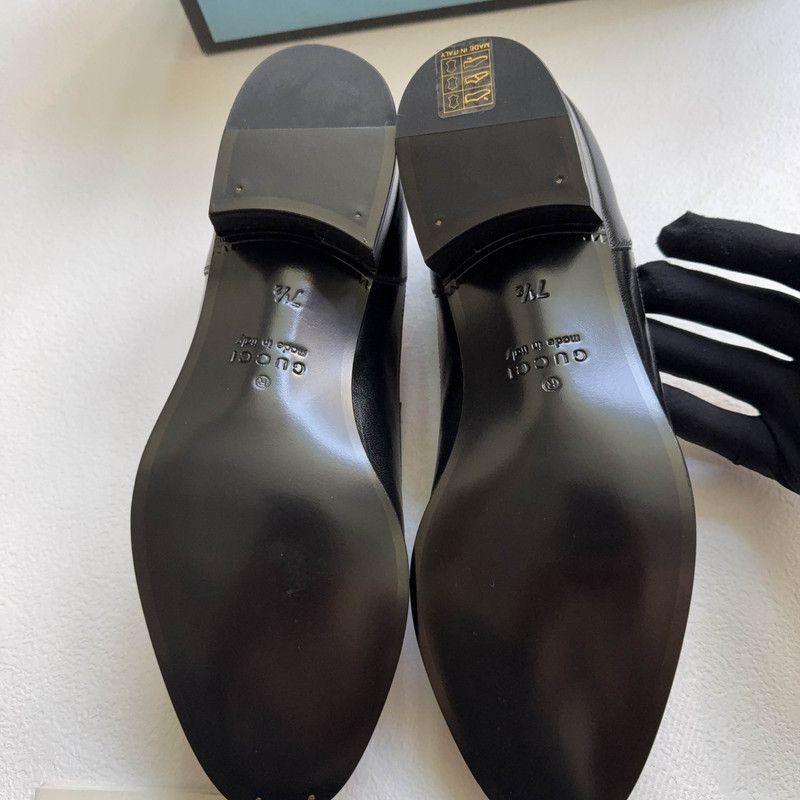 Gucci Gucci Stylish Leather Casual Loafers - Size US 8 / EU 41 - 4 Thumbnail