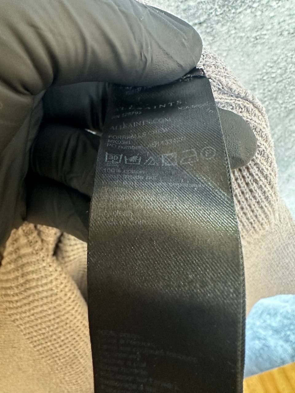Allsaints ALLSAINTS FORRAM LS CREW Distressed Sweater Waffle Knit AG Size US S / EU 44-46 / 1 - 13 Thumbnail