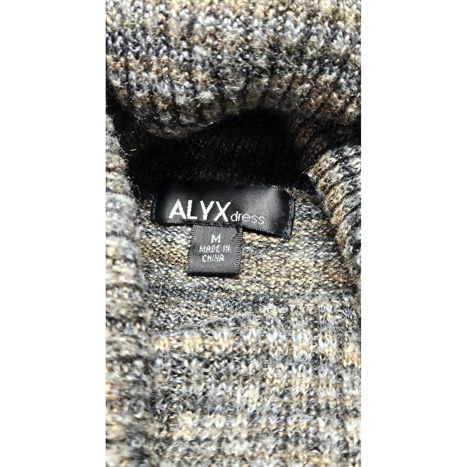Alyx Alyx Sweater Dress Womens M Marbled Turtleneck Pockets Midi Winter, Spring, Fall Dress Mens? Size M / US 6-8 / IT 42-44 - 4 Thumbnail