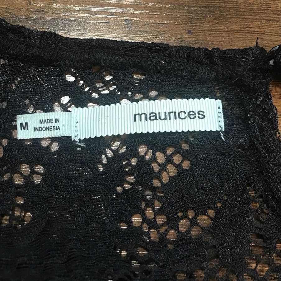Other Maurices Vintage Black Scoop Neck Sleeveless Lace Top M Size M / US 6-8 / IT 42-44 - 3 Thumbnail