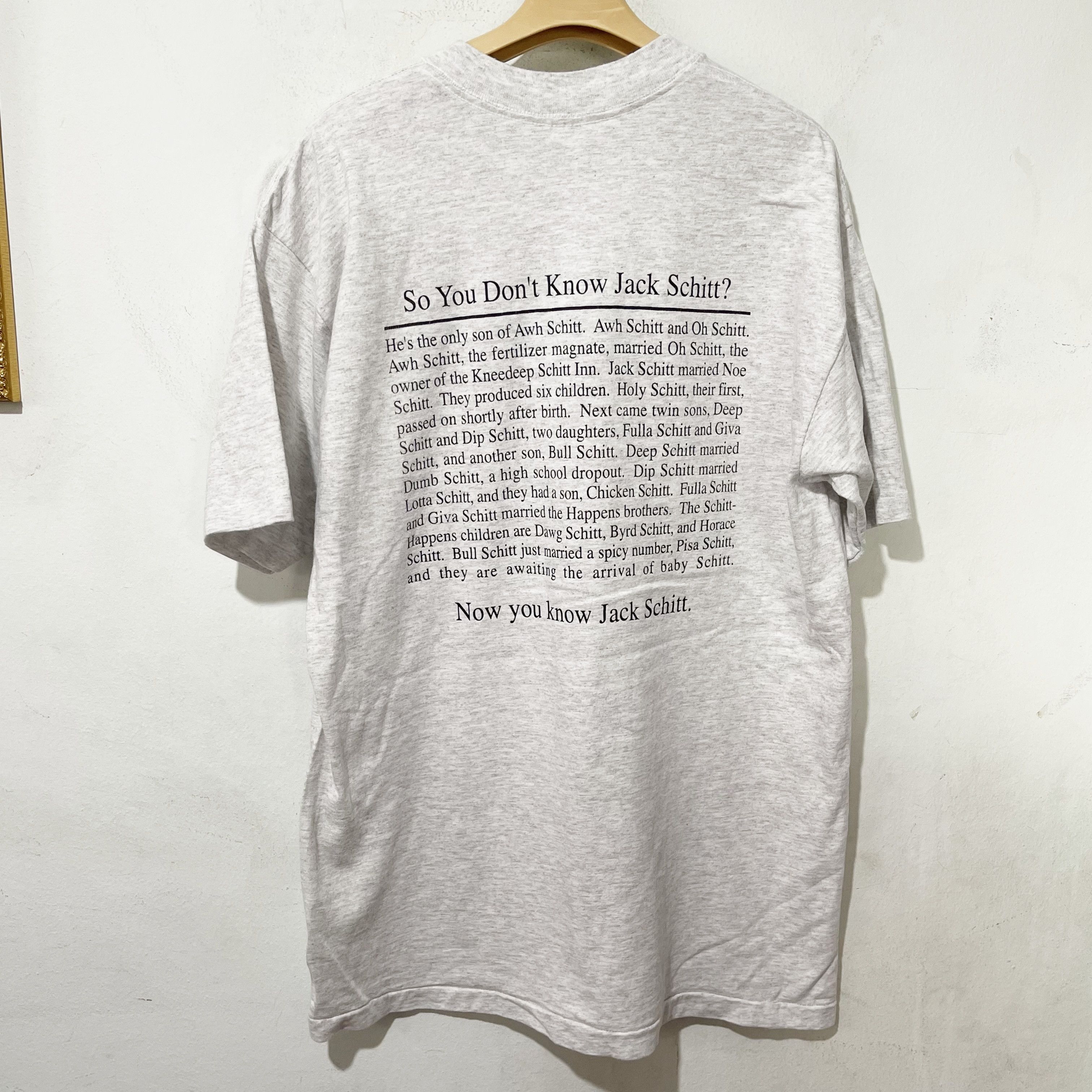 Vintage Vintage 90s I Know Jack Shit T-Shirt Size US L / EU 52-54 / 3 - 3 Thumbnail