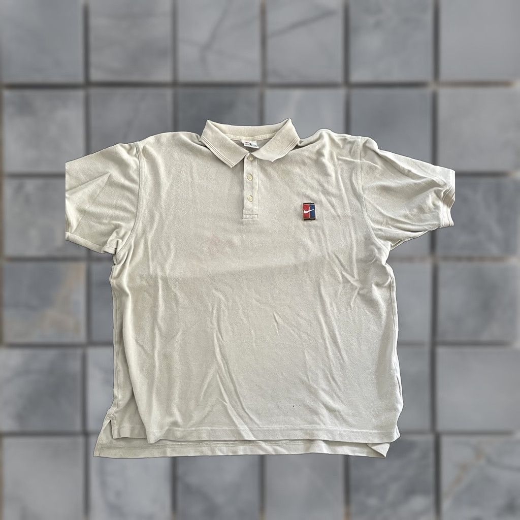 Nike VINTAGE Nike Polo Shirt Mens Large Tan Brown Size US L / EU 52-54 / 3 - 1 Thumbnail