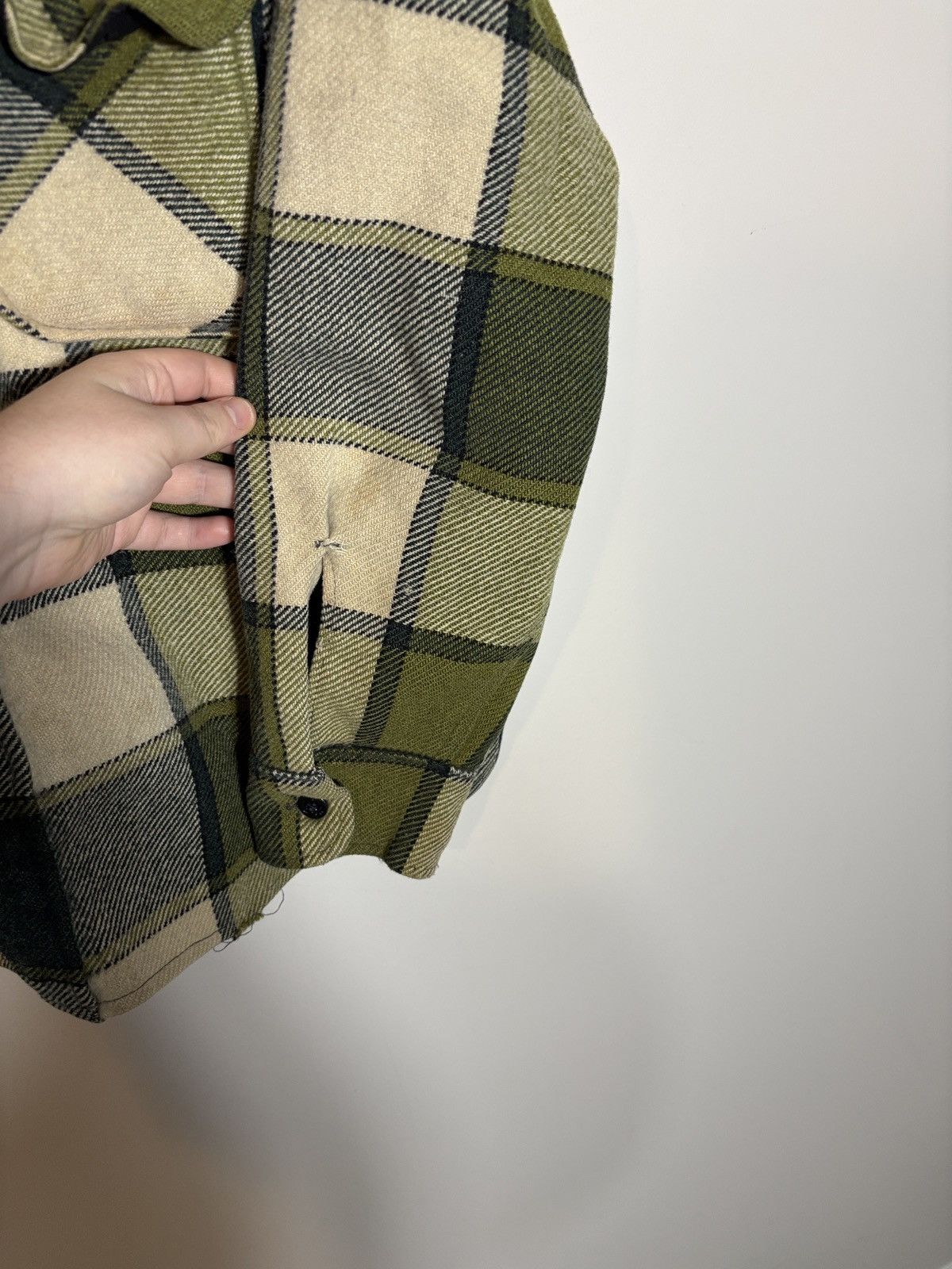 Vintage Vintage Montgomery Ward Heavy Flannel Shirt Jacket Size US L / EU 52-54 / 3 - 3 Thumbnail