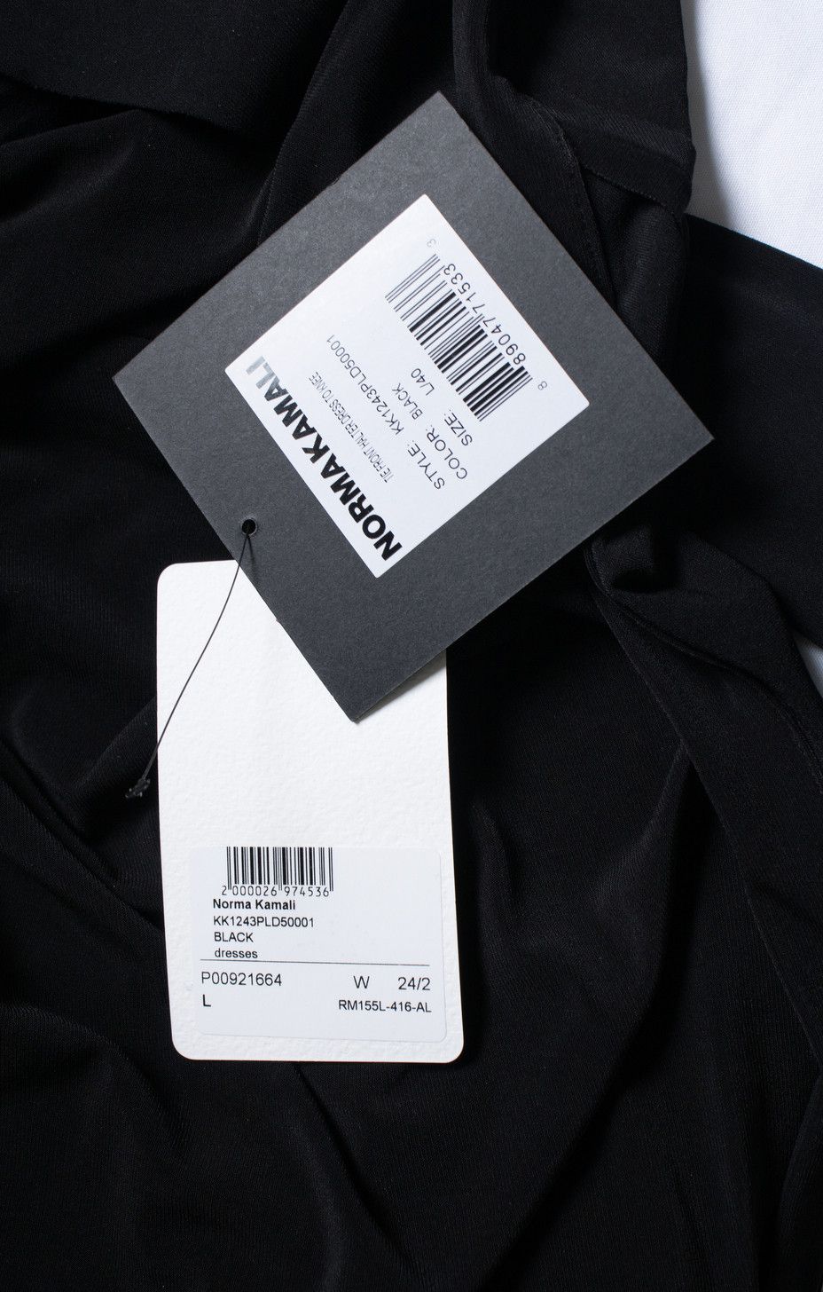 Norma Kamali Norma Kamali, Black halter wrap dress Size L / US 10 / IT 46 - 7 Thumbnail